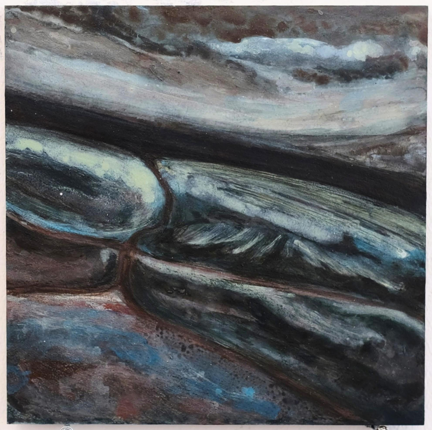 A Spell, acrylic on board, 15.2 x 15.2cm, 2026