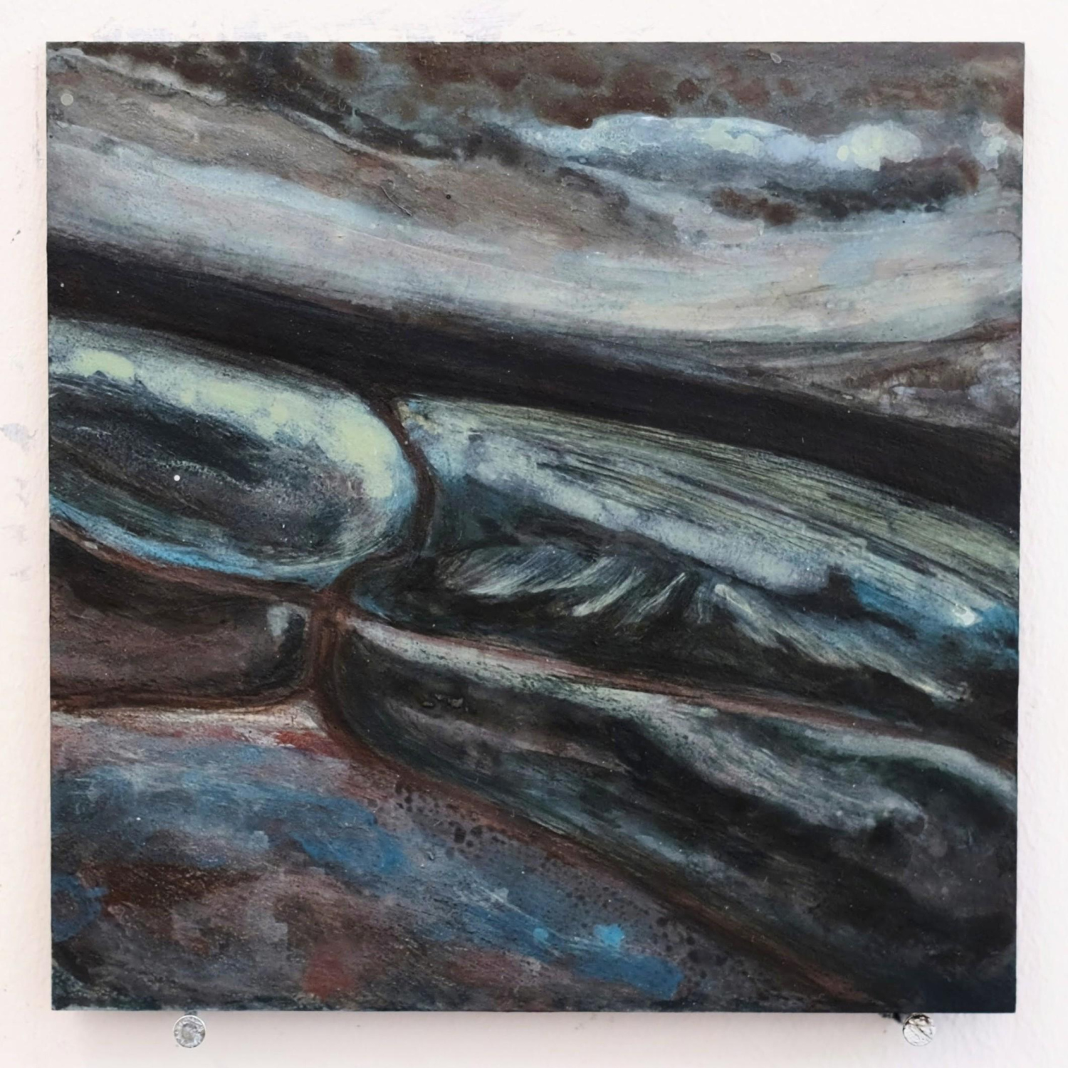 A Spell, acrylic on board, 15.2 x 15.2cm, 2026